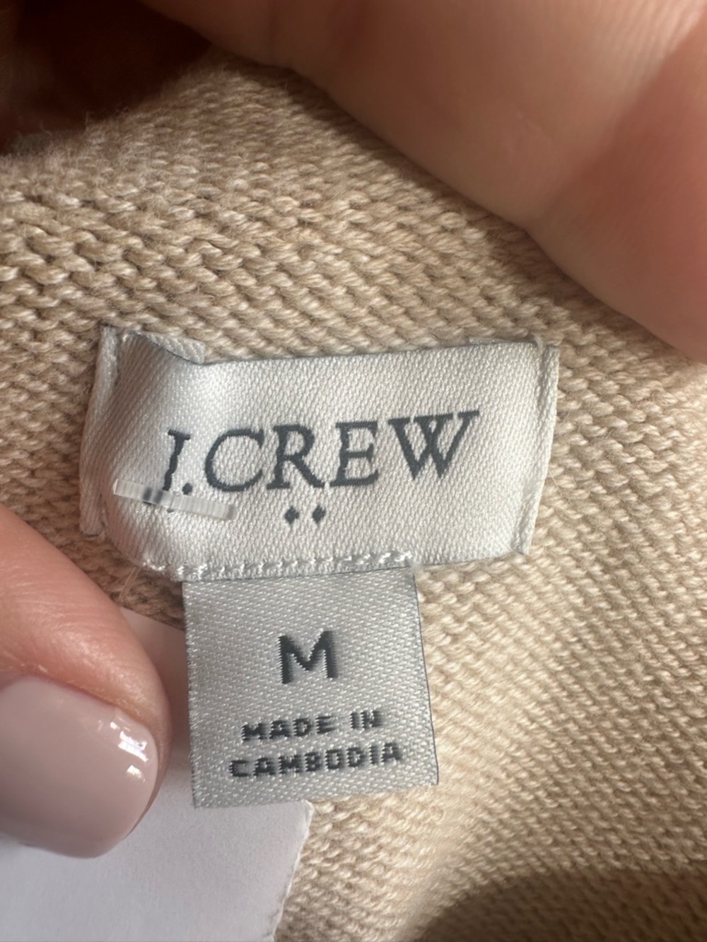 J. Crew Cream Braided-Trim Cardigan with Gold Buttons - Picture 2 of 6